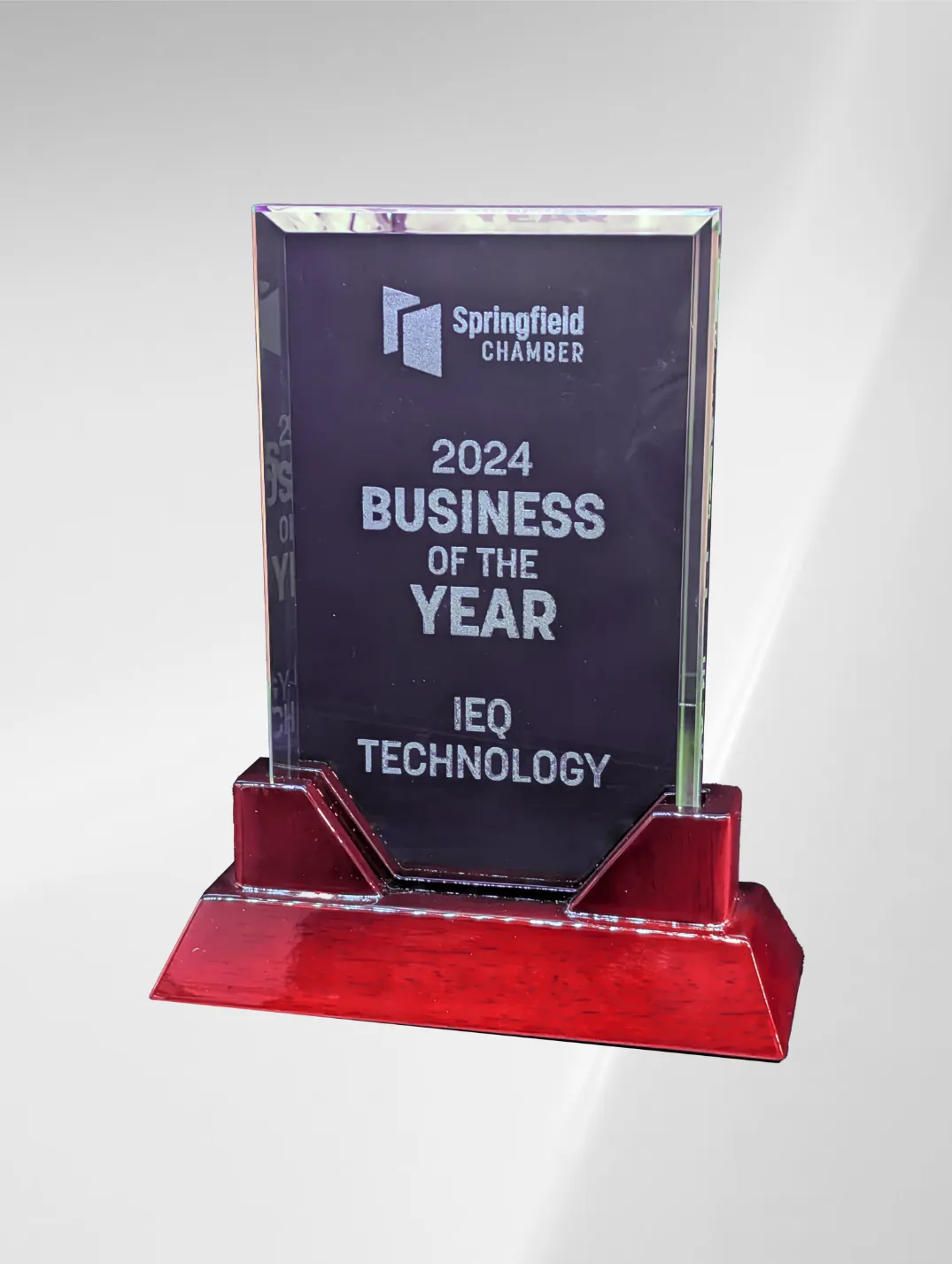 IEQ Technology 2024 Springfield Chamber of Commerce Business of the Year award