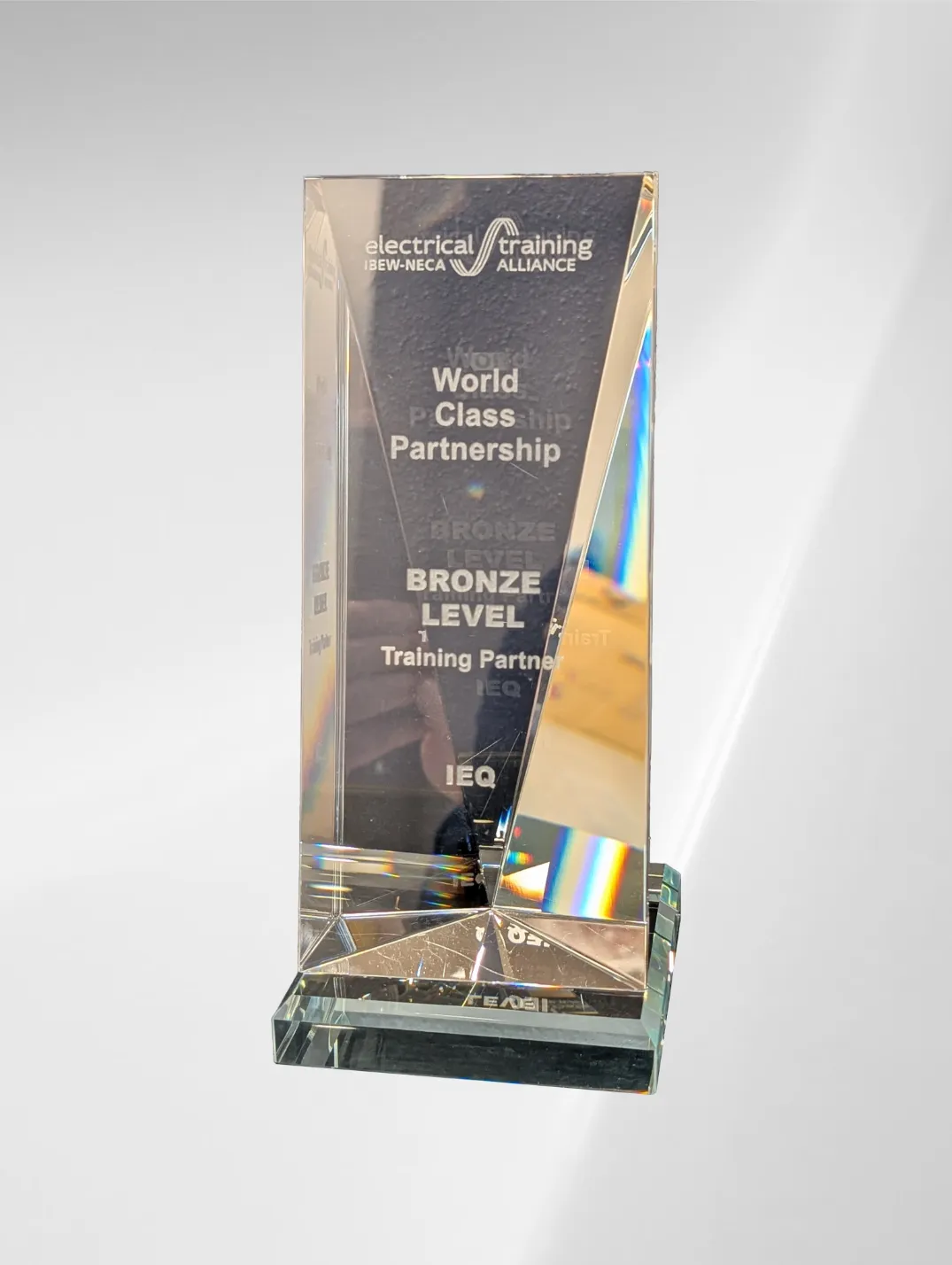 IEQ Technology 2017 etA Bronze Level Training Partner Award