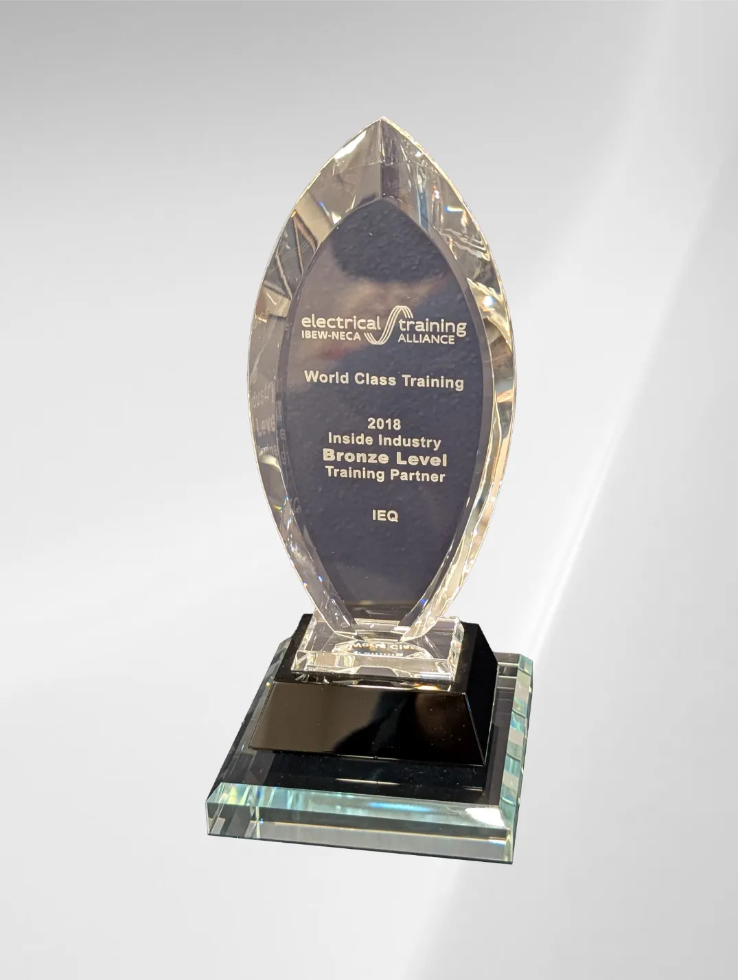 IEQ Technology 2018 etA Bronze Level Training Partner Award