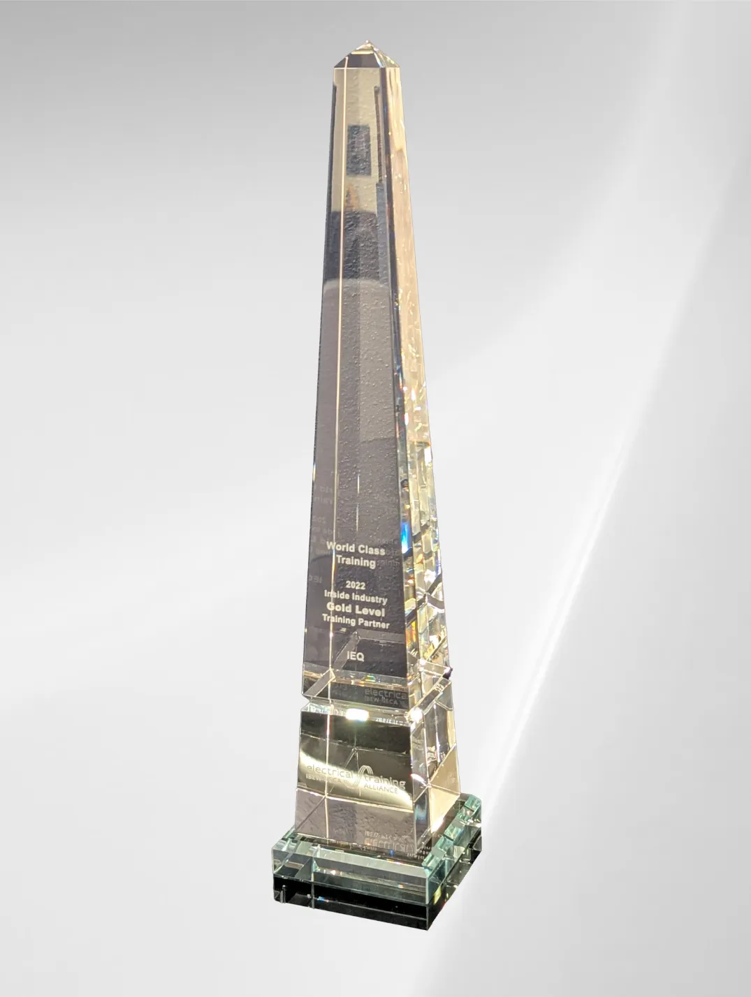 IEQ Technology 2022 etA Gold Level Training Partner Award