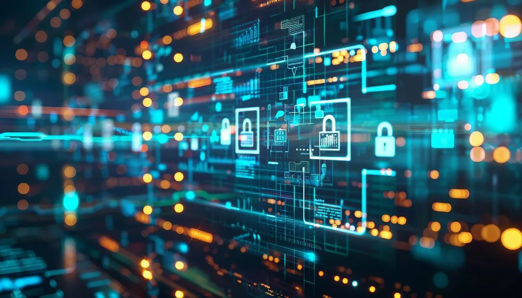 Abstract illustration of data security